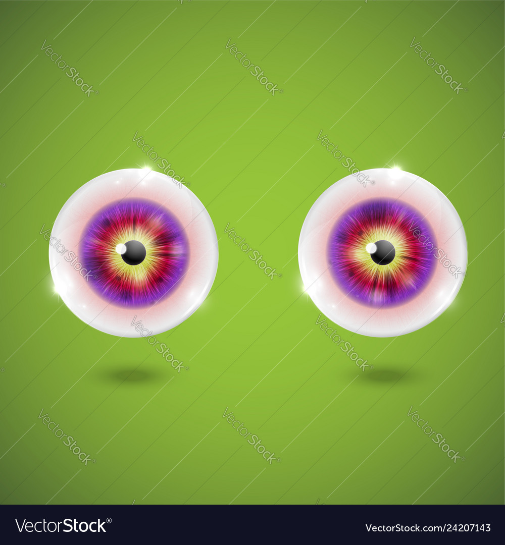 Realistische Eyeballs - Nahaufnahme