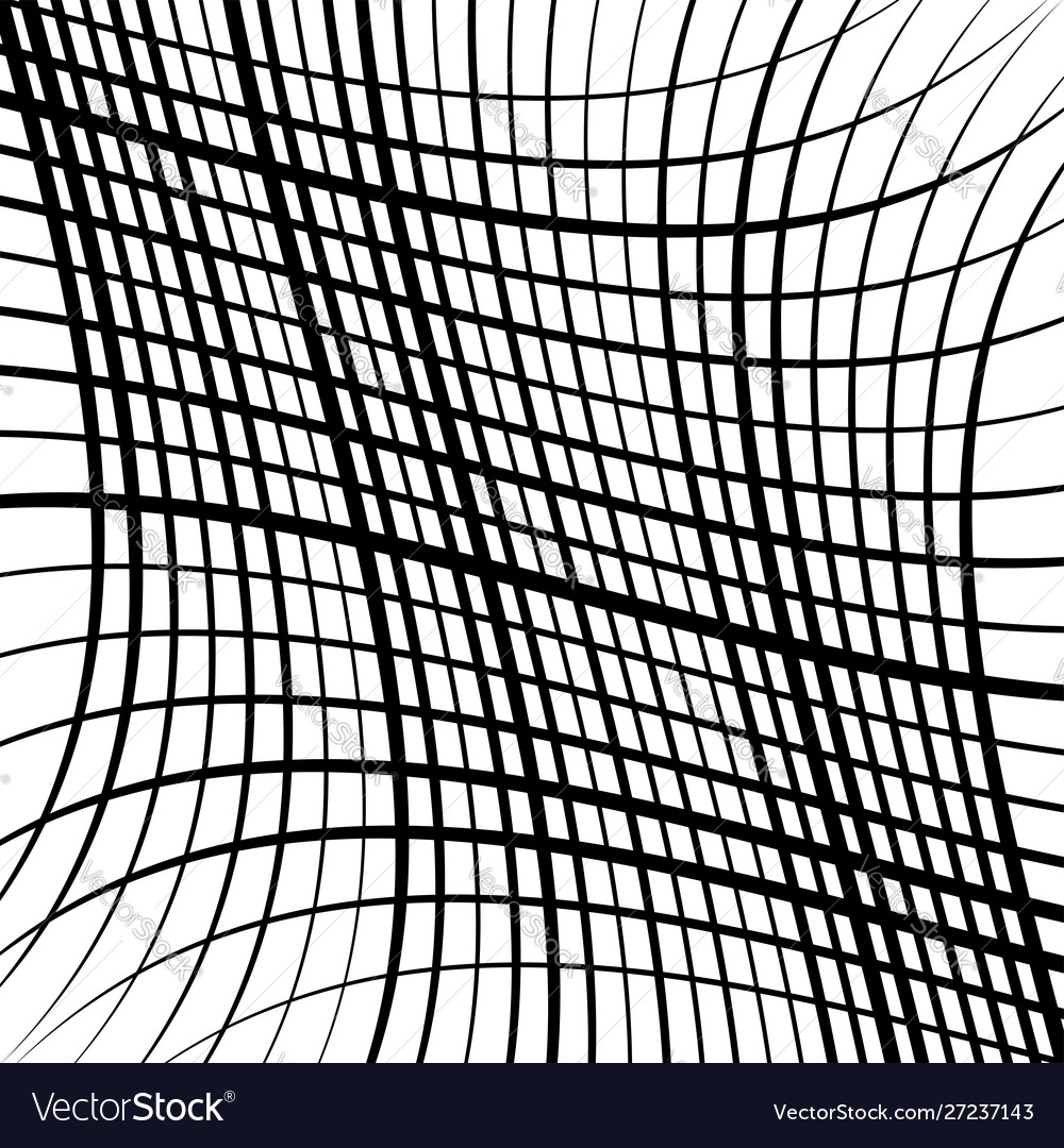 Stretch grid mesh waving wavy intersect lines vector image Stretch grid mesh waving wavy intersect lines