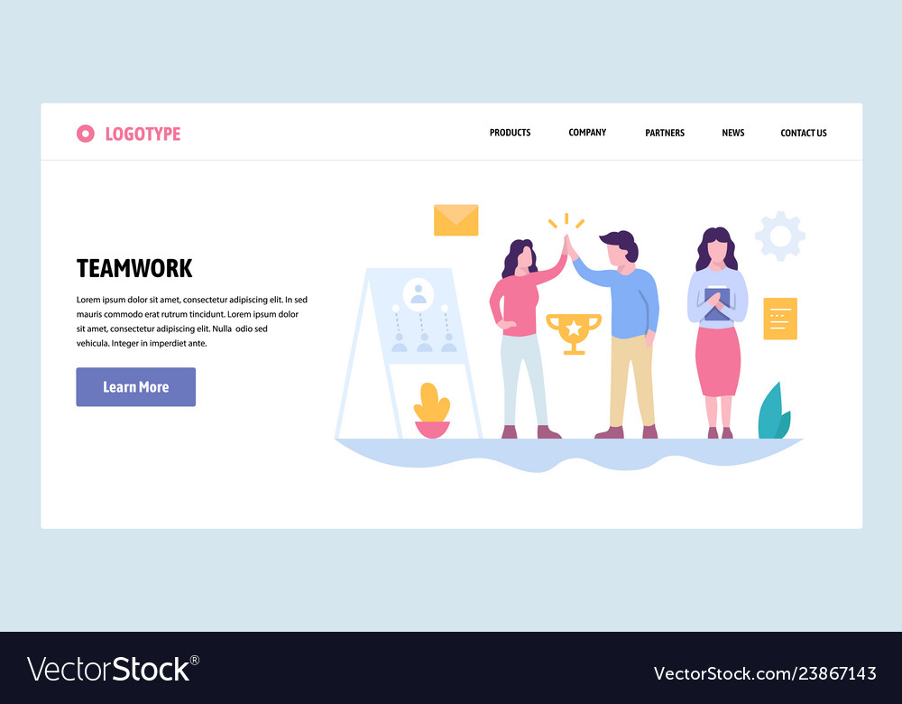 Web site gradient design template teamwork