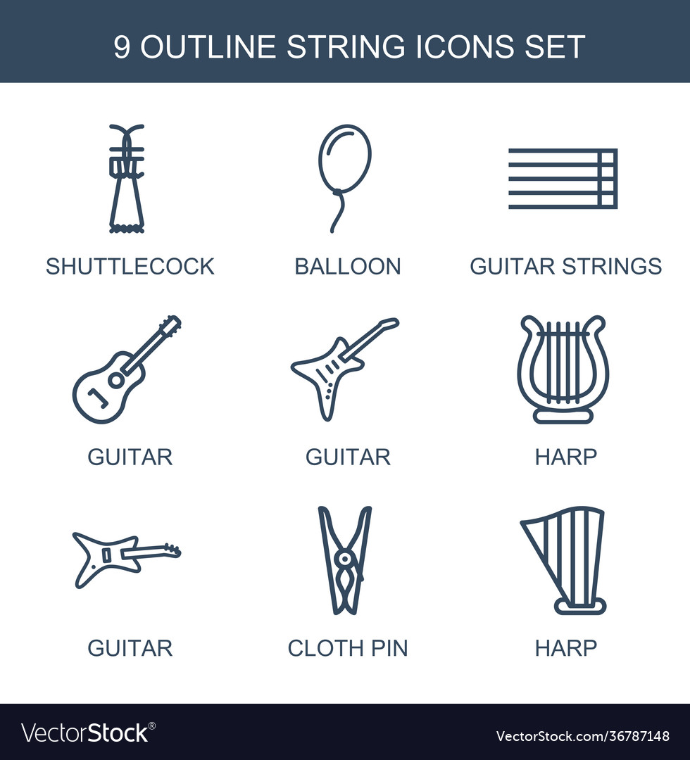 9 string icons