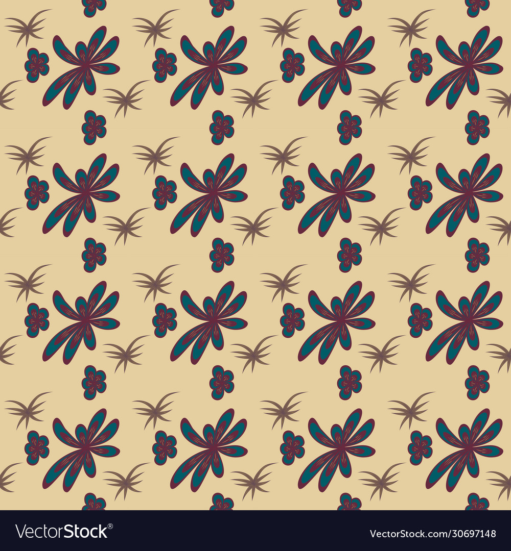 Abstract seamless colorful pattern exotic shapes