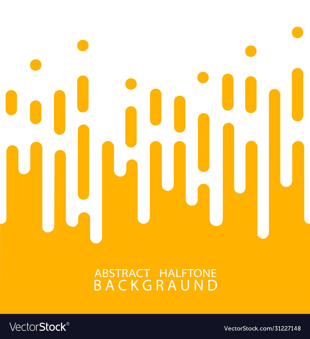 Abstract yellow halftone rounded lines