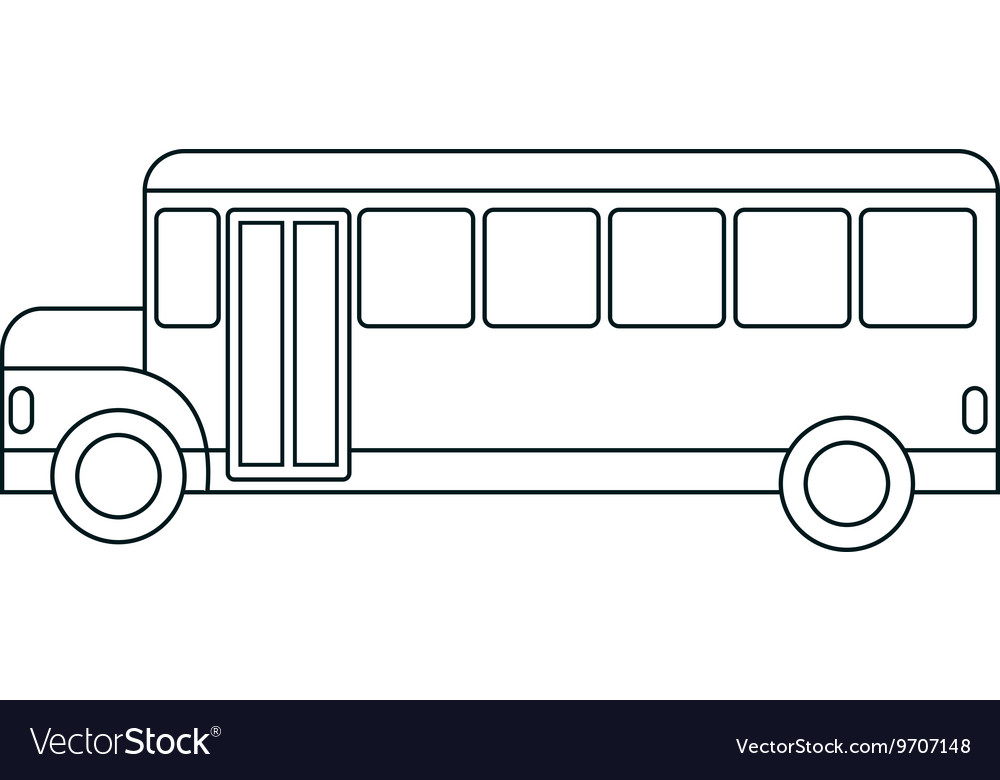 Bus vehicle transport service theme design Vector Image