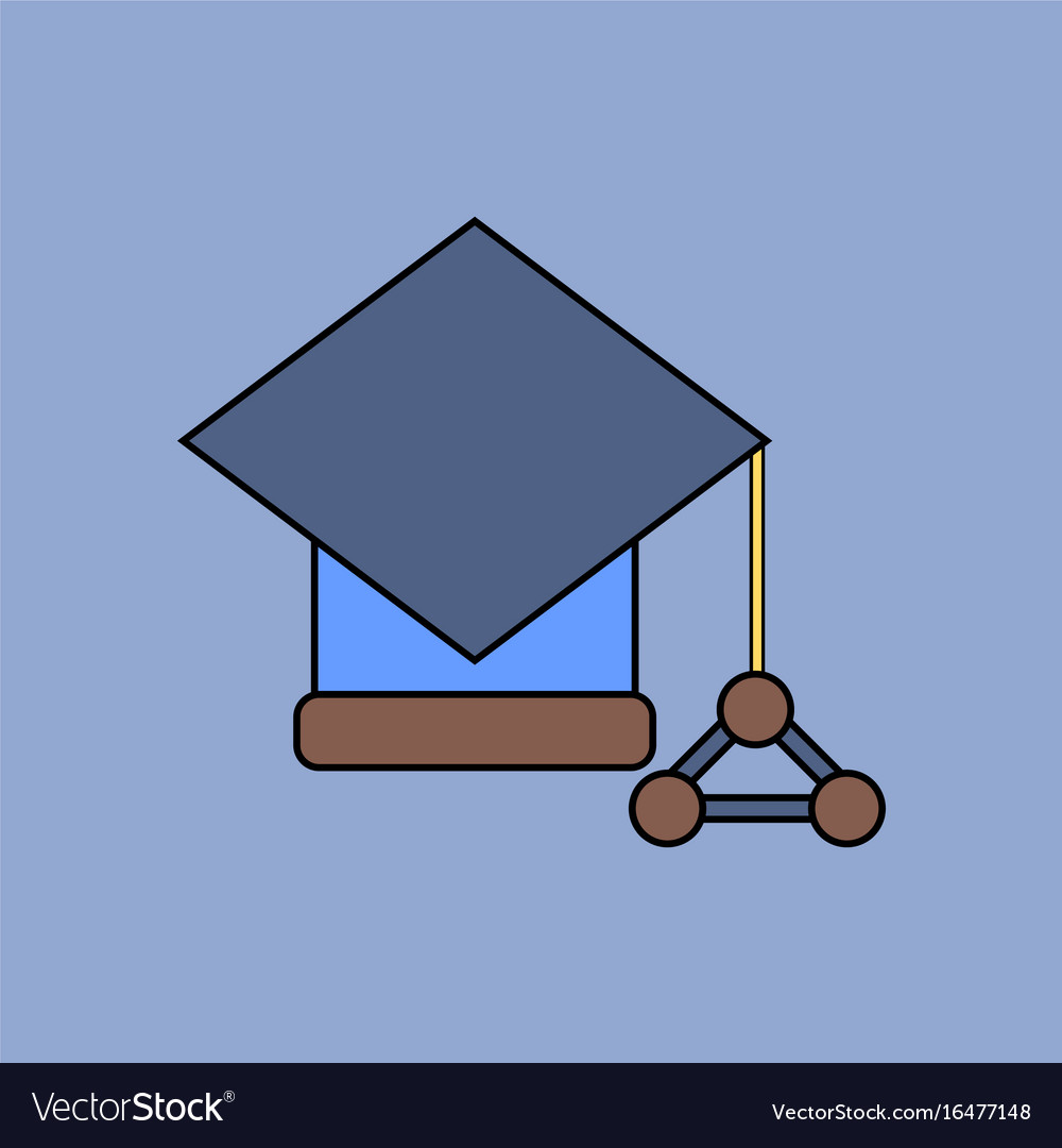 Flat icon design collection molecules square
