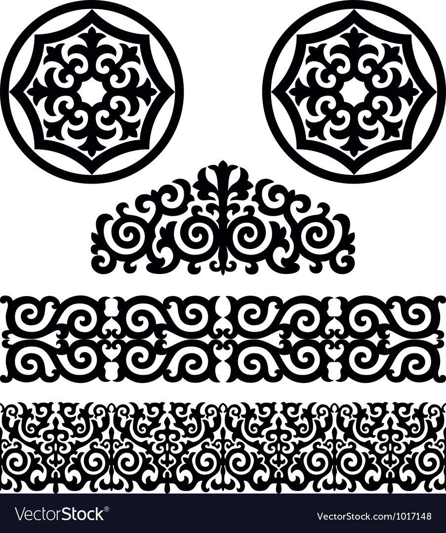 Kazakh Floral Motifs