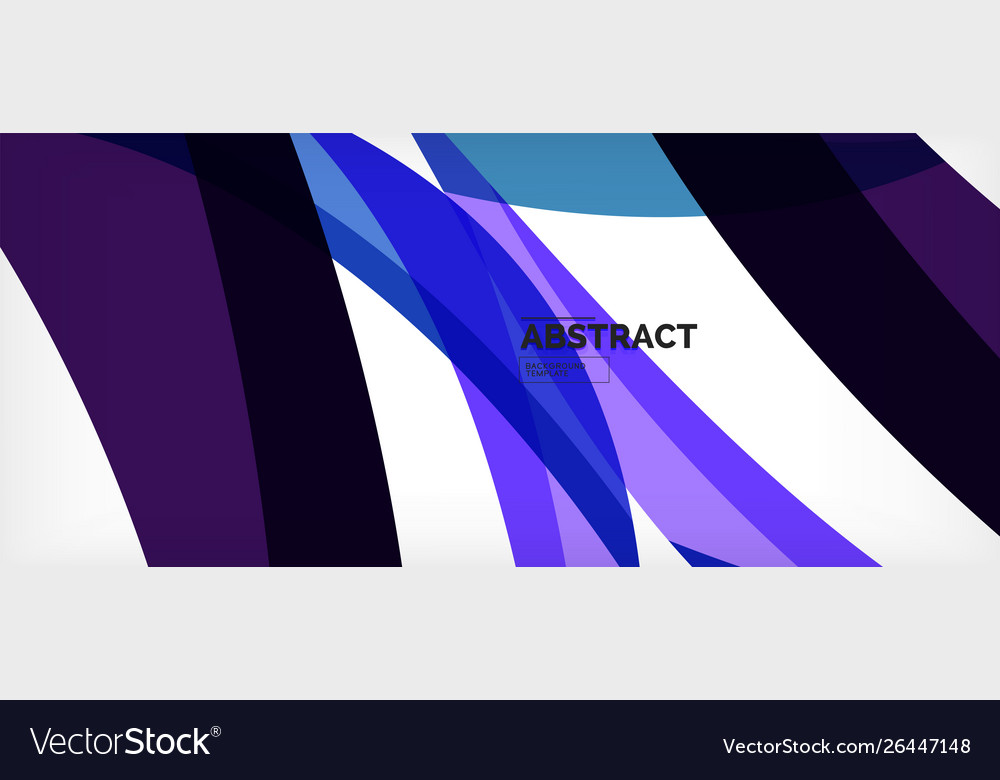 Linear wave web template vector image Linear wave web template