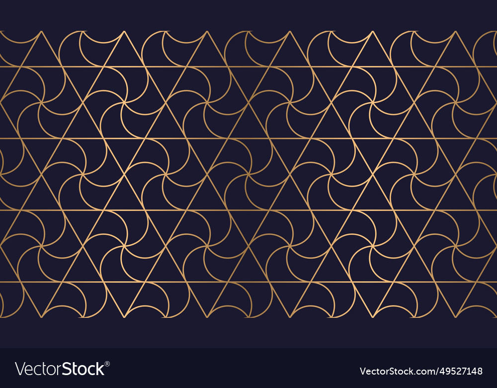 Luxury gold seamless pattern with spirals or wavy