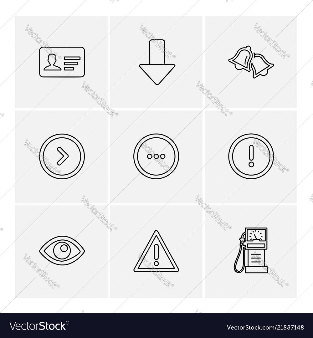 Multimedia sound buttons eps icons set