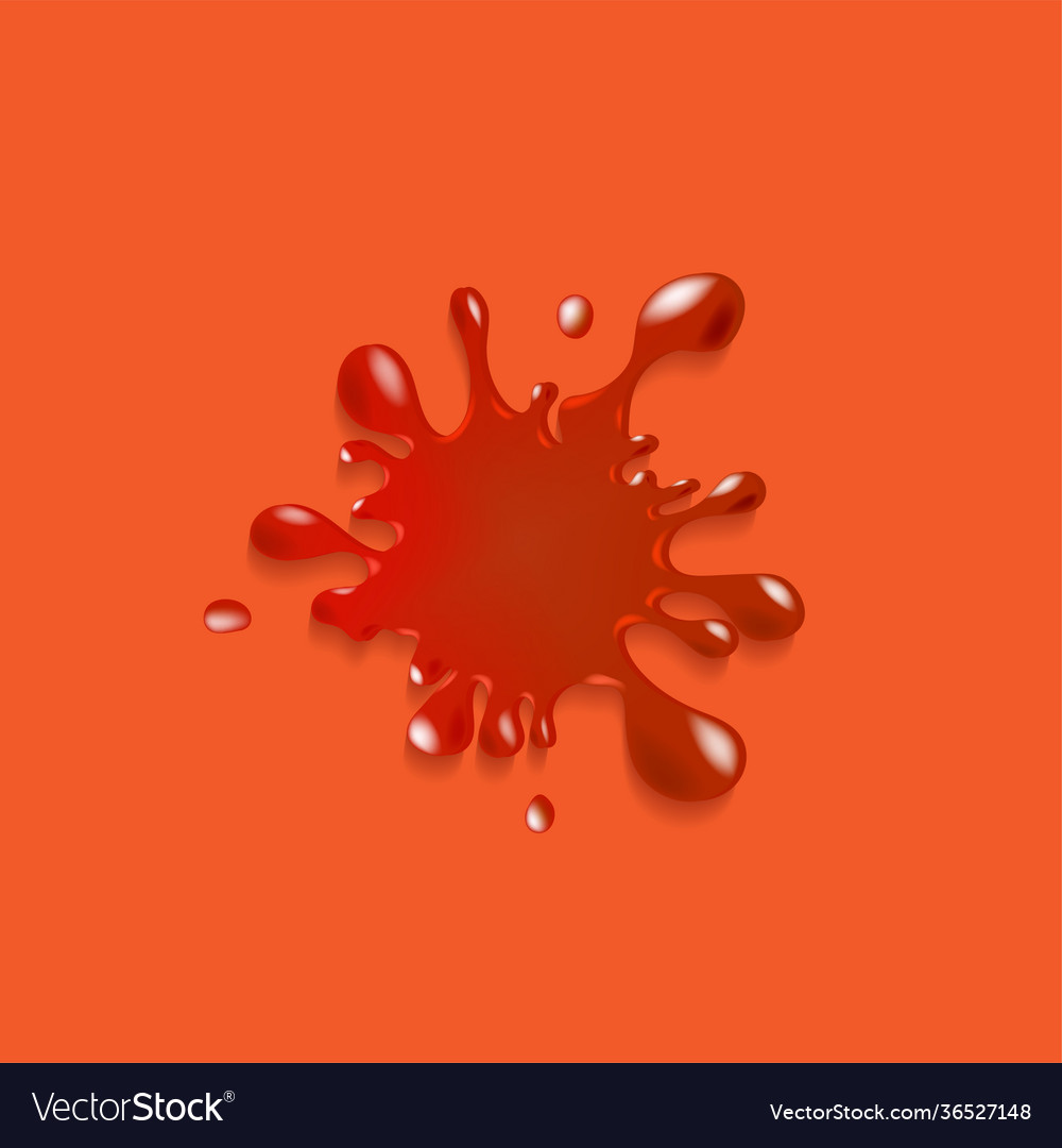 Realistic blood spatter Royalty Free Vector Image