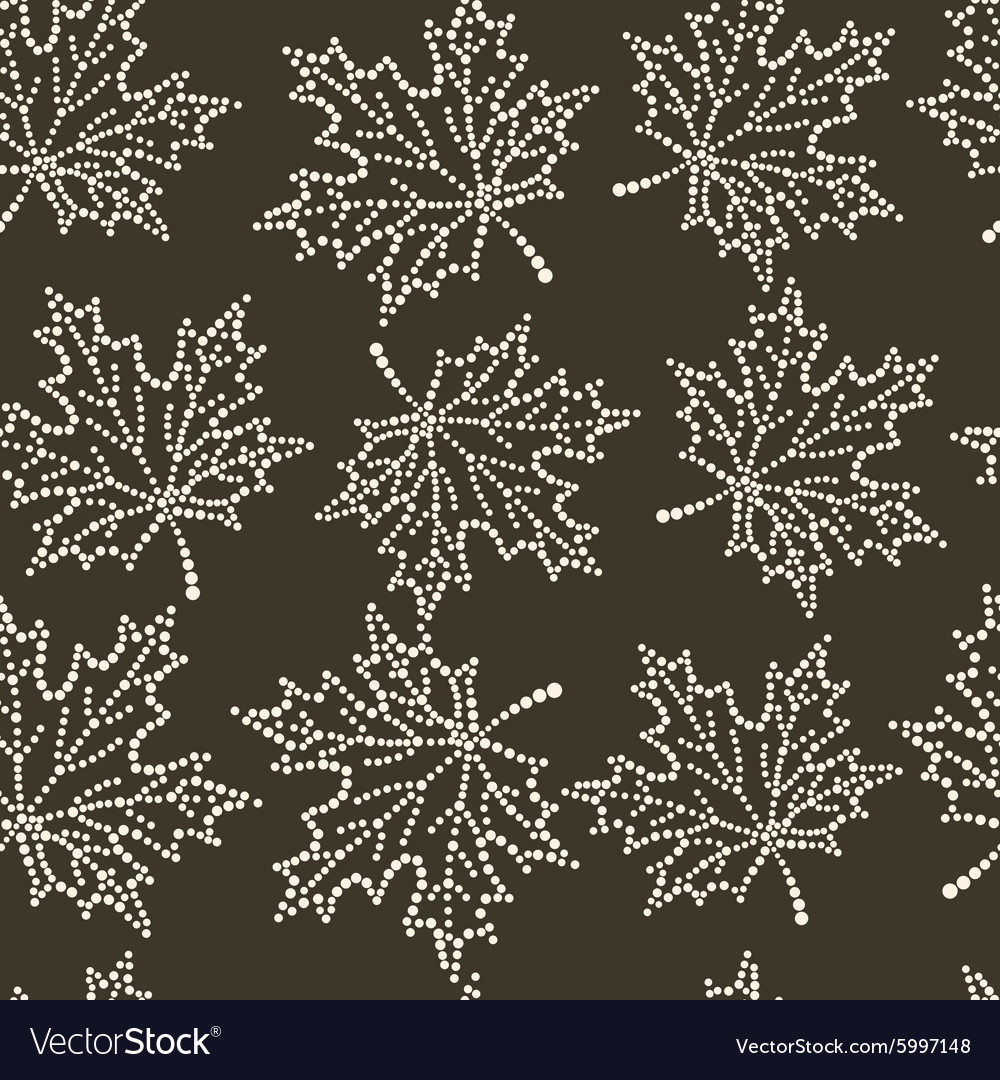 Seamless pattern maple leaf