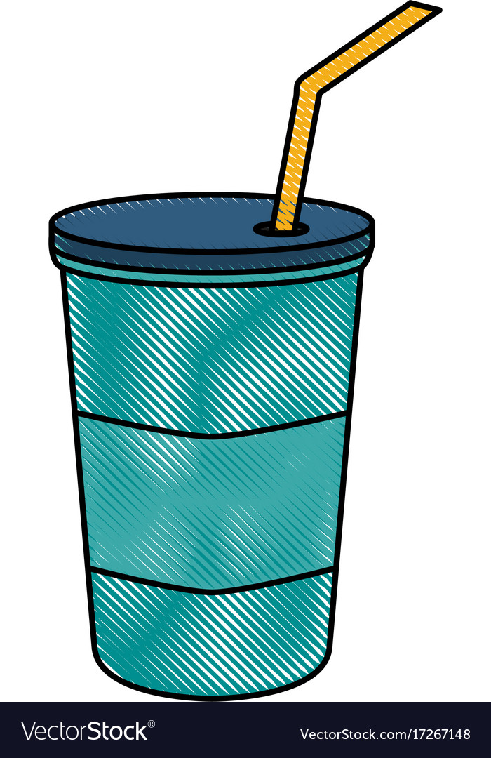 Soda disposable cup icon image Royalty Free Vector Image