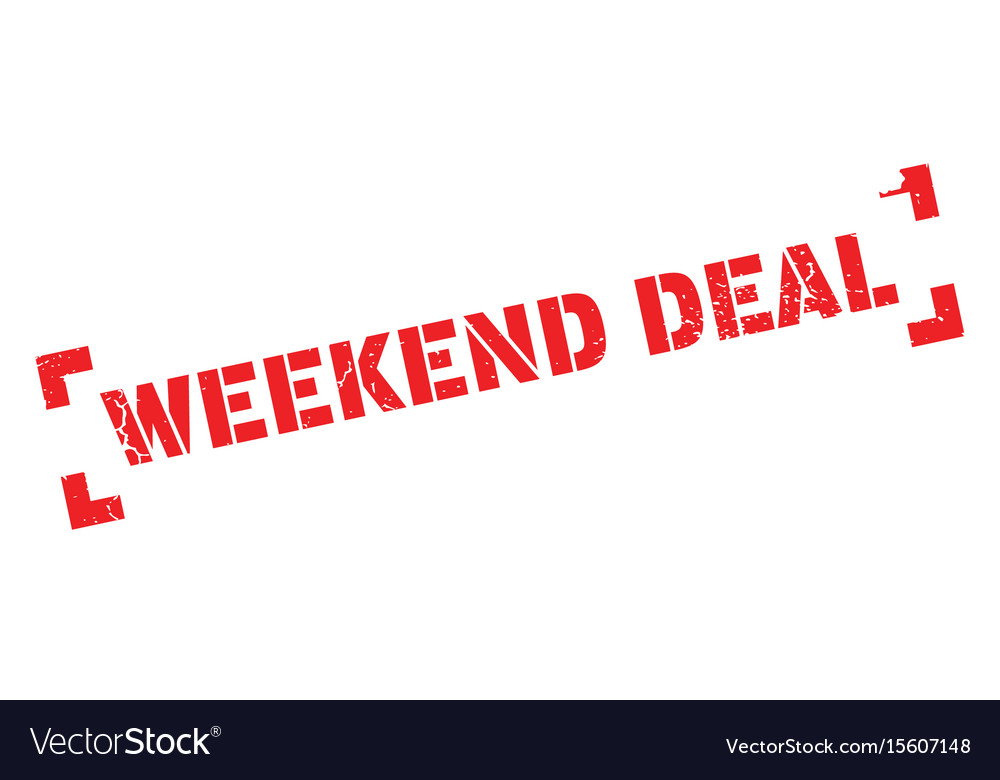 Weekend Deal Rubber Stamp Royalty Free Vector Image