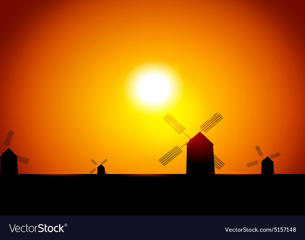 Windmill landscape