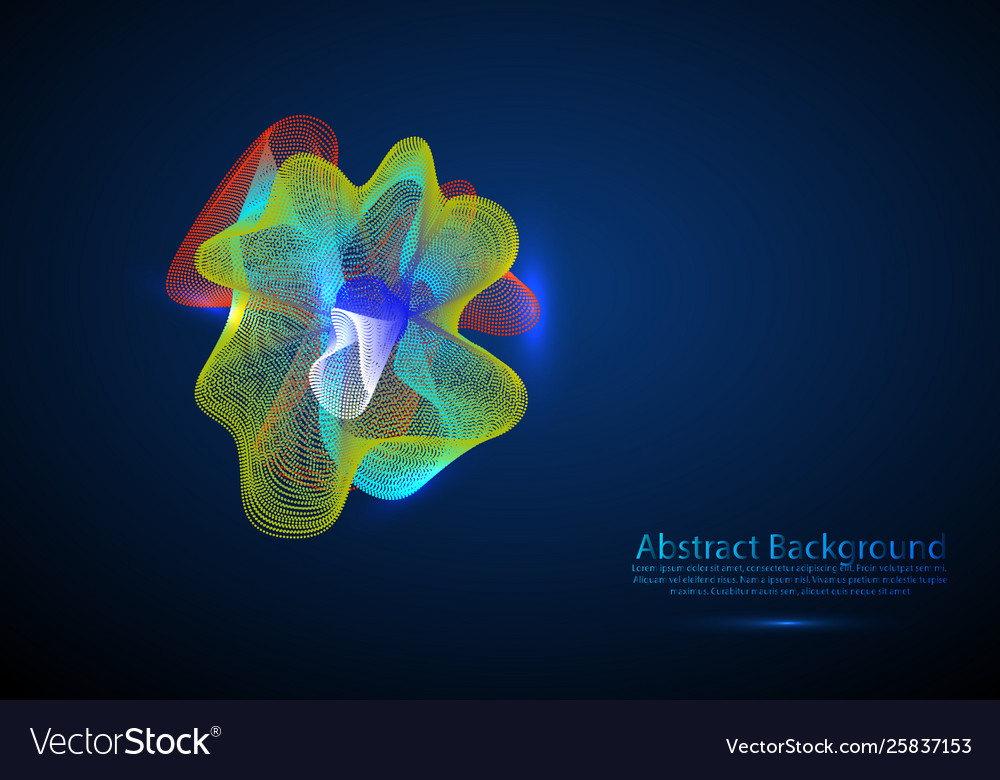 Abstract shiny glowinng color wave design element vector image Abstract shiny glowinng color wave design element