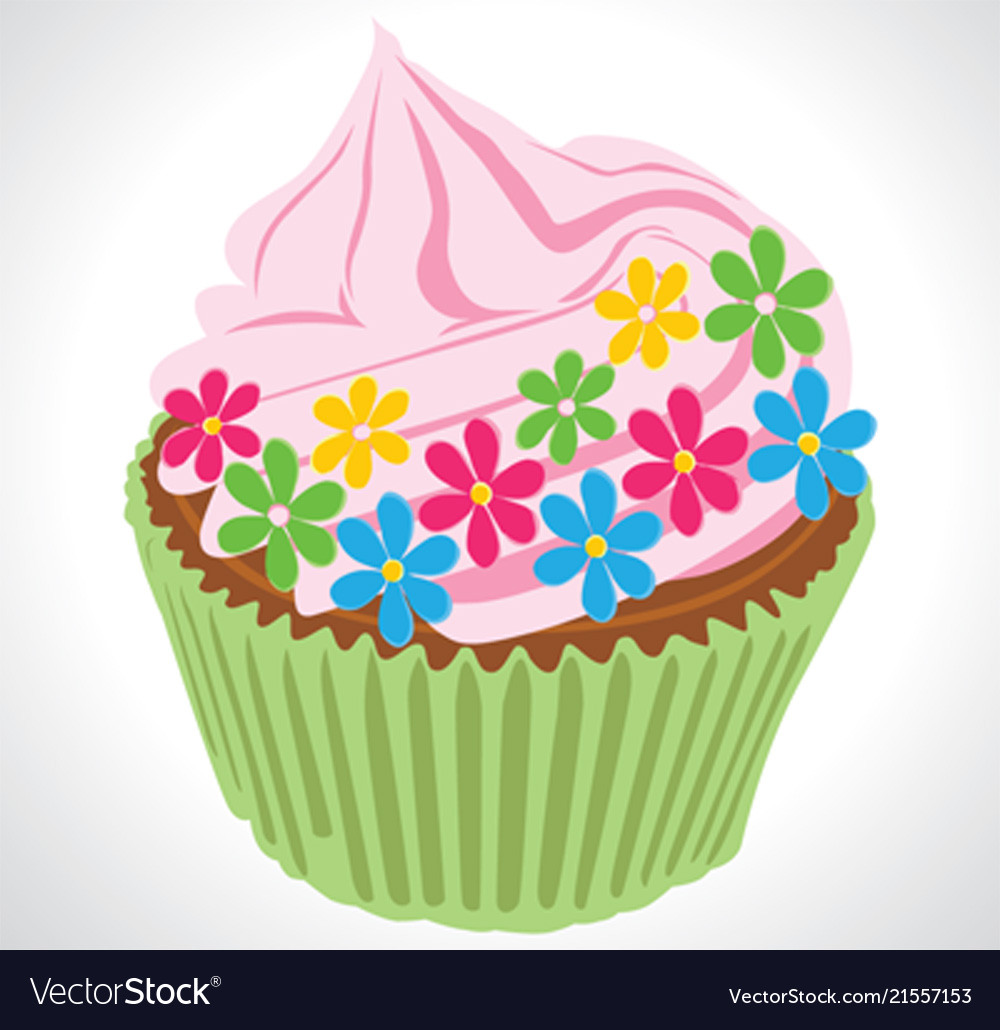 Cupcake Royalty Free Vector Image Vectorstock