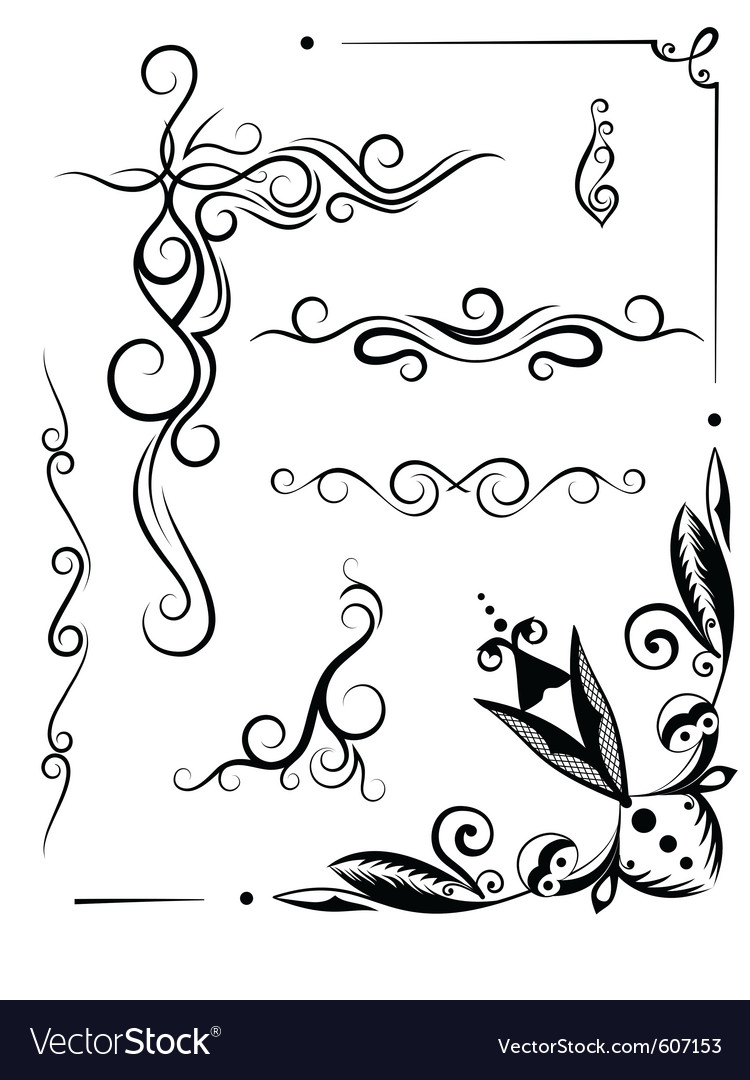 Floral Swirl Ornament