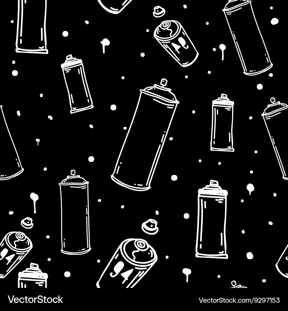 Graffiti seamless pattern Royalty Free Vector Image
