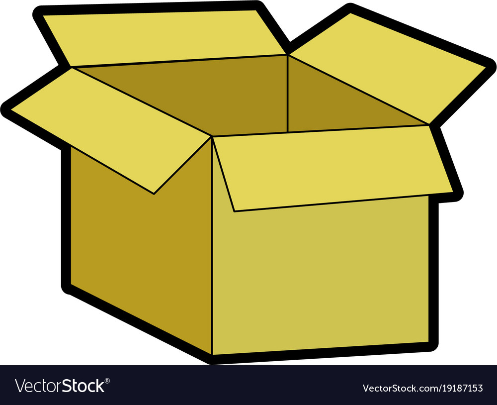 Isolated box design Royalty Free Vector Image - VectorStock