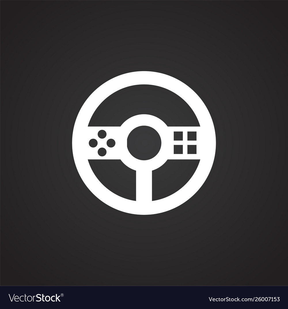 Joystick icon on background for graphic and web