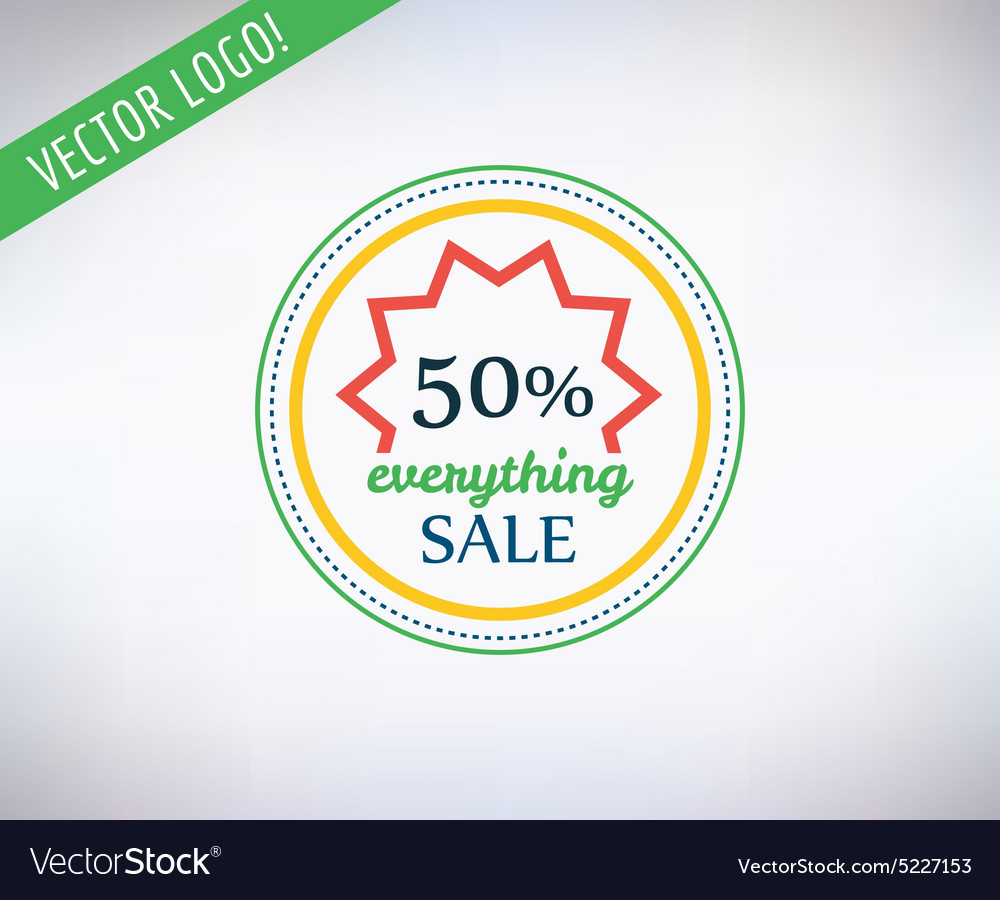 Sale sticker icon shopping discount