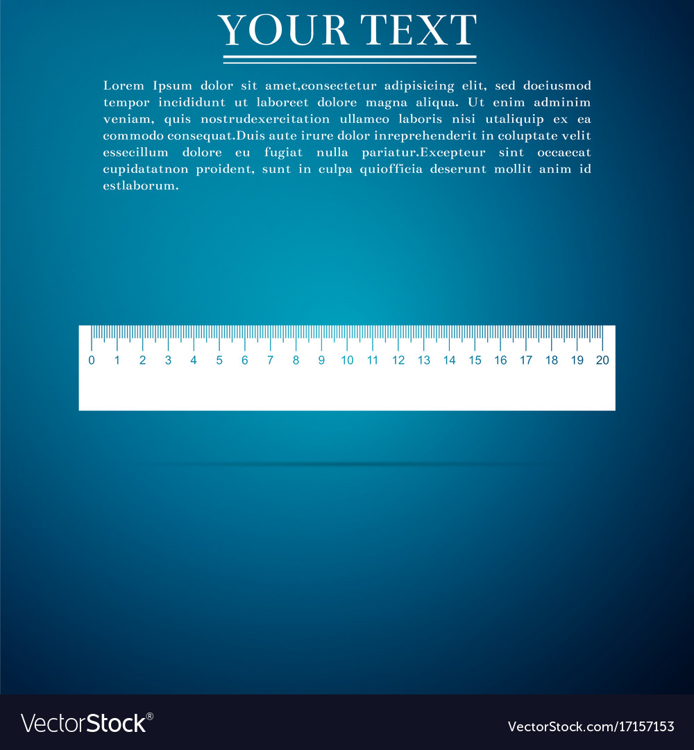 Straightedge symbol ruler icon isolated