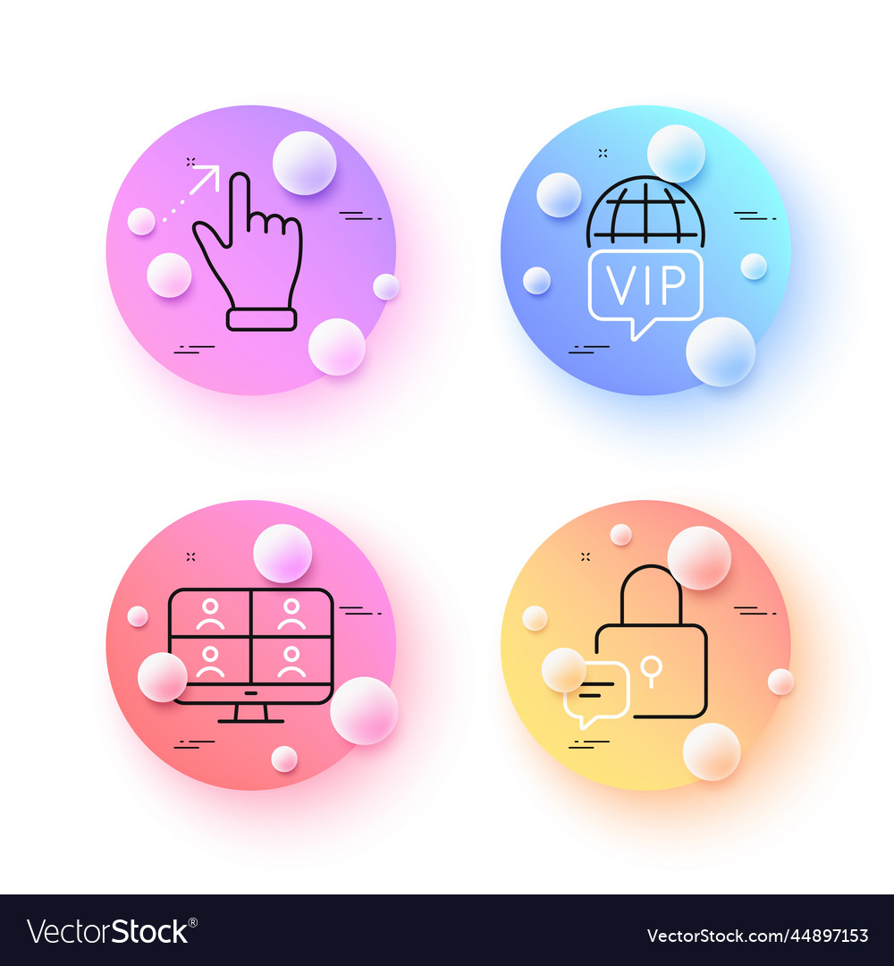 Touchscreen gesture vip internet and video