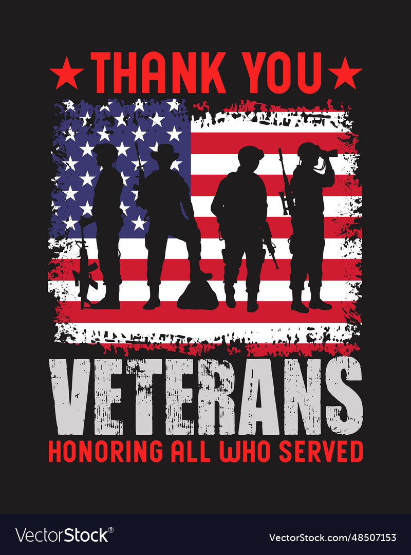 Veteran t shirt design Royalty Free Vector Image