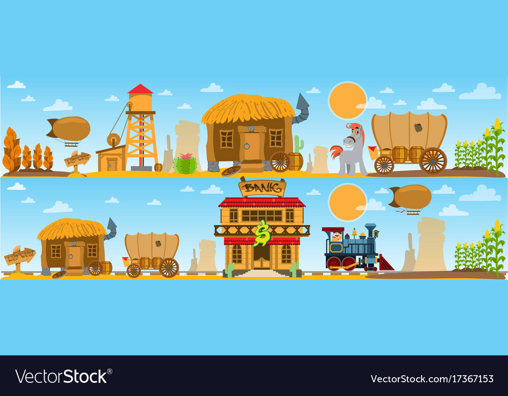 Wild west and american indian game background