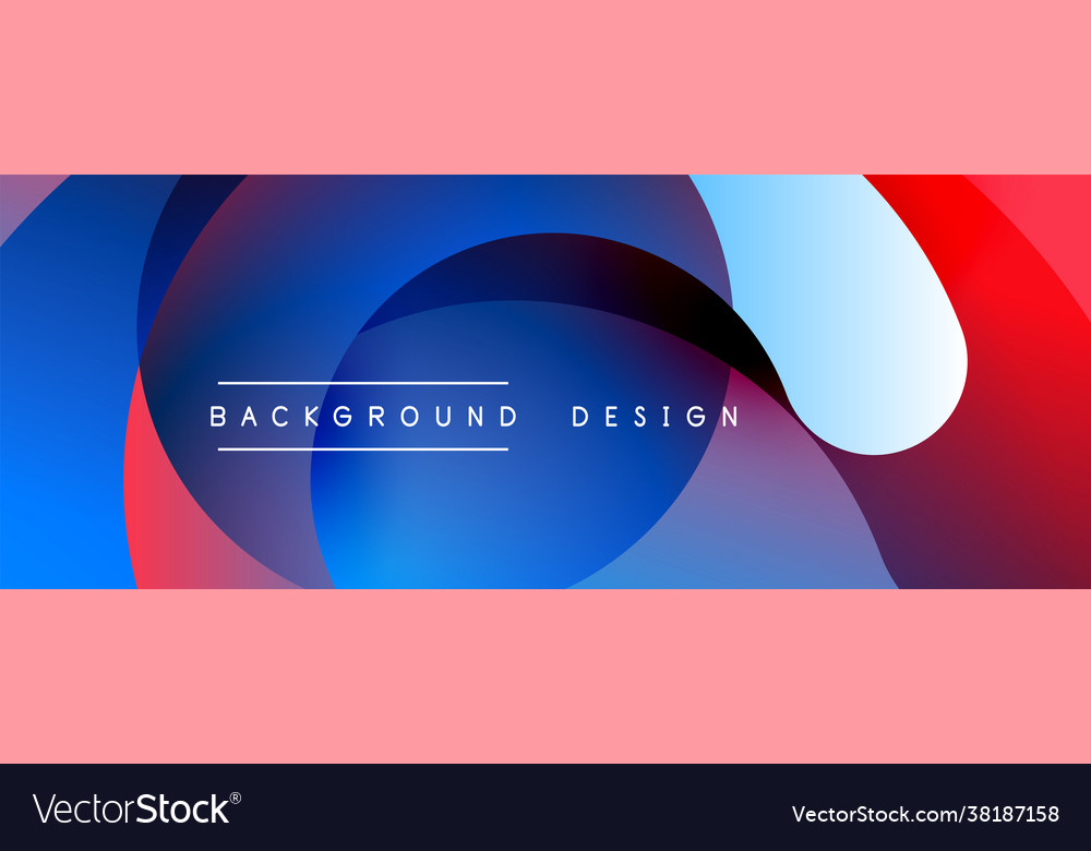 Abstract overlapping lines and circles geometric vector image Abstract overlapping lines and circles geometric