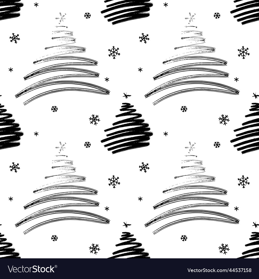 Christmas Tree Snowflake Pattern
