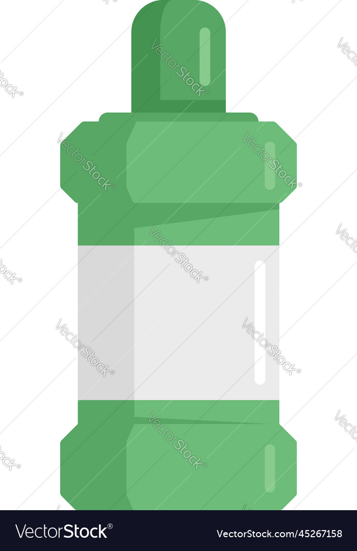 Commercial mouthwash icon flat clean Royalty Free Vector