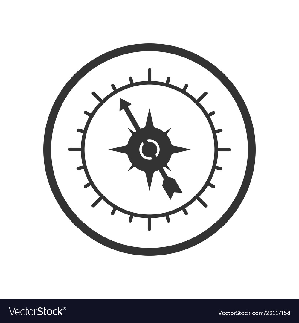 Compass-Symbol einfaches Design für Website oder App