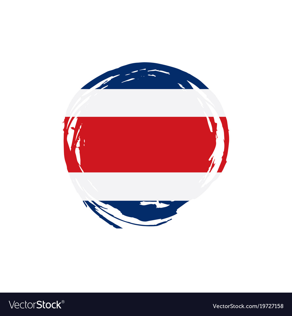 Costa rica flag Royalty Free Vector Image - VectorStock