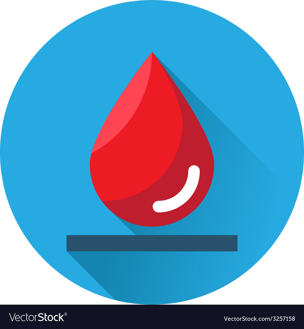 Drop of blood icon Royalty Free Vector Image - VectorStock