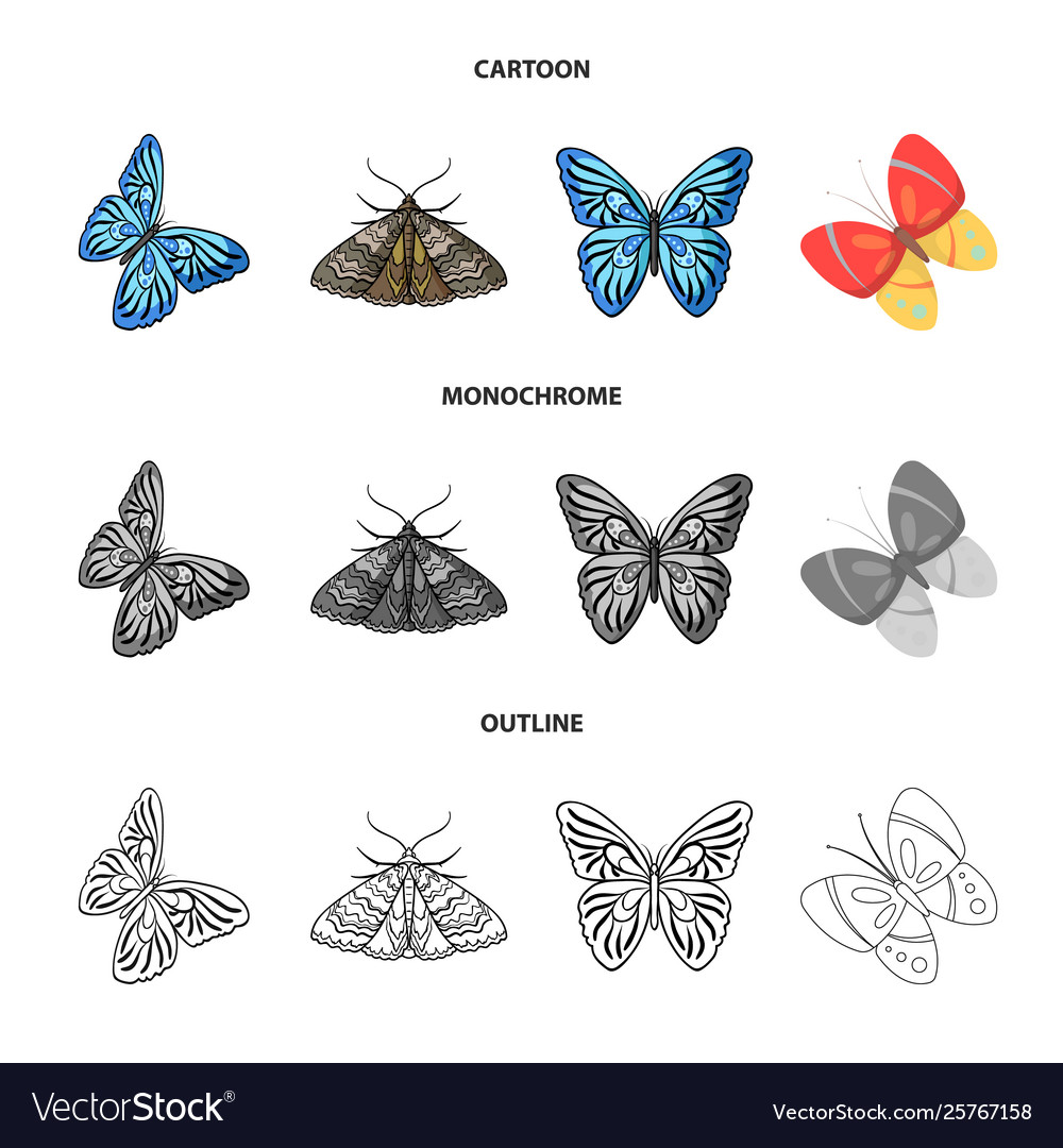 Isolated object color and spring symbol set