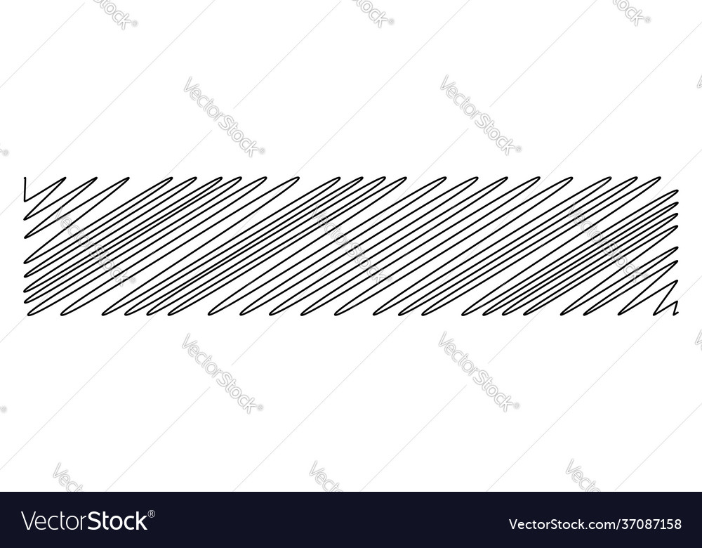 Squiggle scrawl curvy lines rectangular element