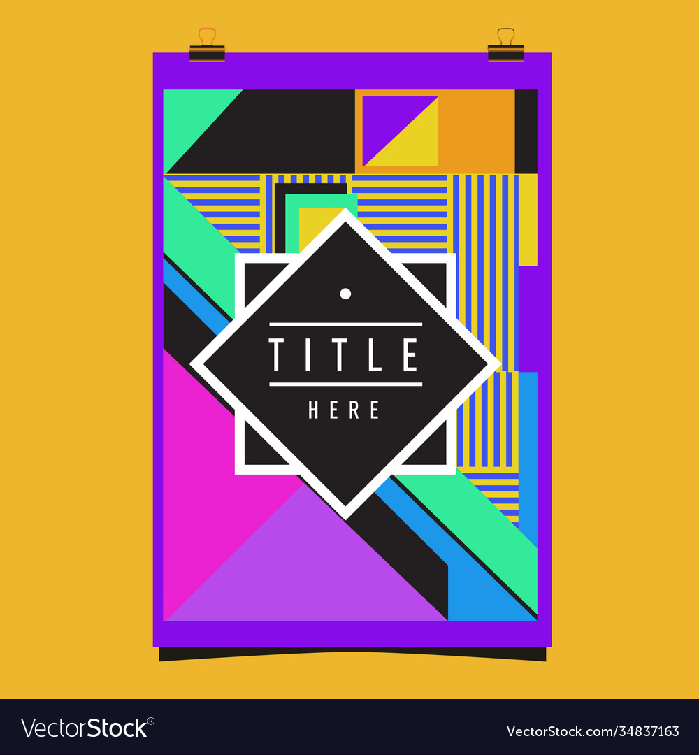 Abstract colorful geometric pattern background Vector Image Abstract colorful geometric pattern background