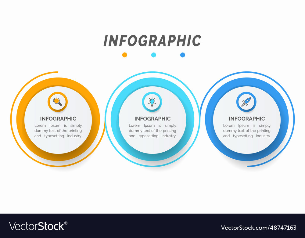 Business Infografik Vorlage für Präsentation