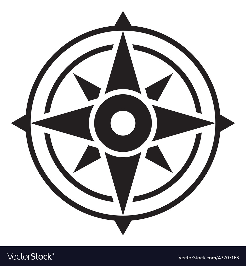 Compass arrow icon navigation