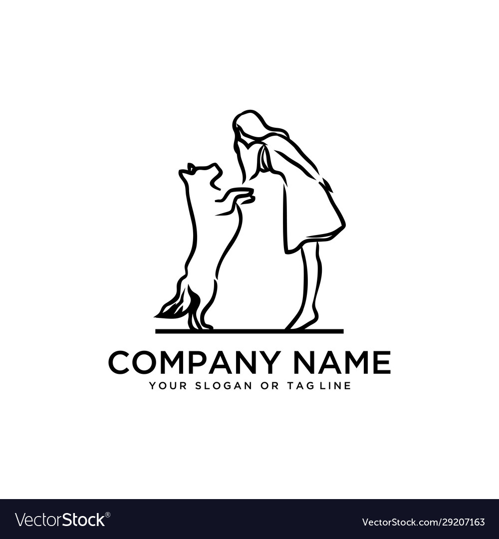 Design logo ideas training dogs template