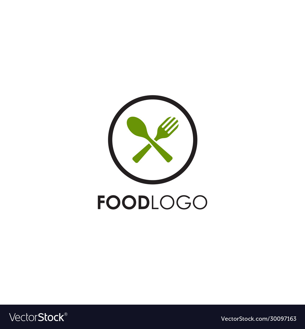 Food logo design template Royalty Free Vector Image