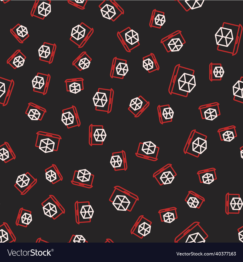 Line 3d modeling icon isolated seamless pattern