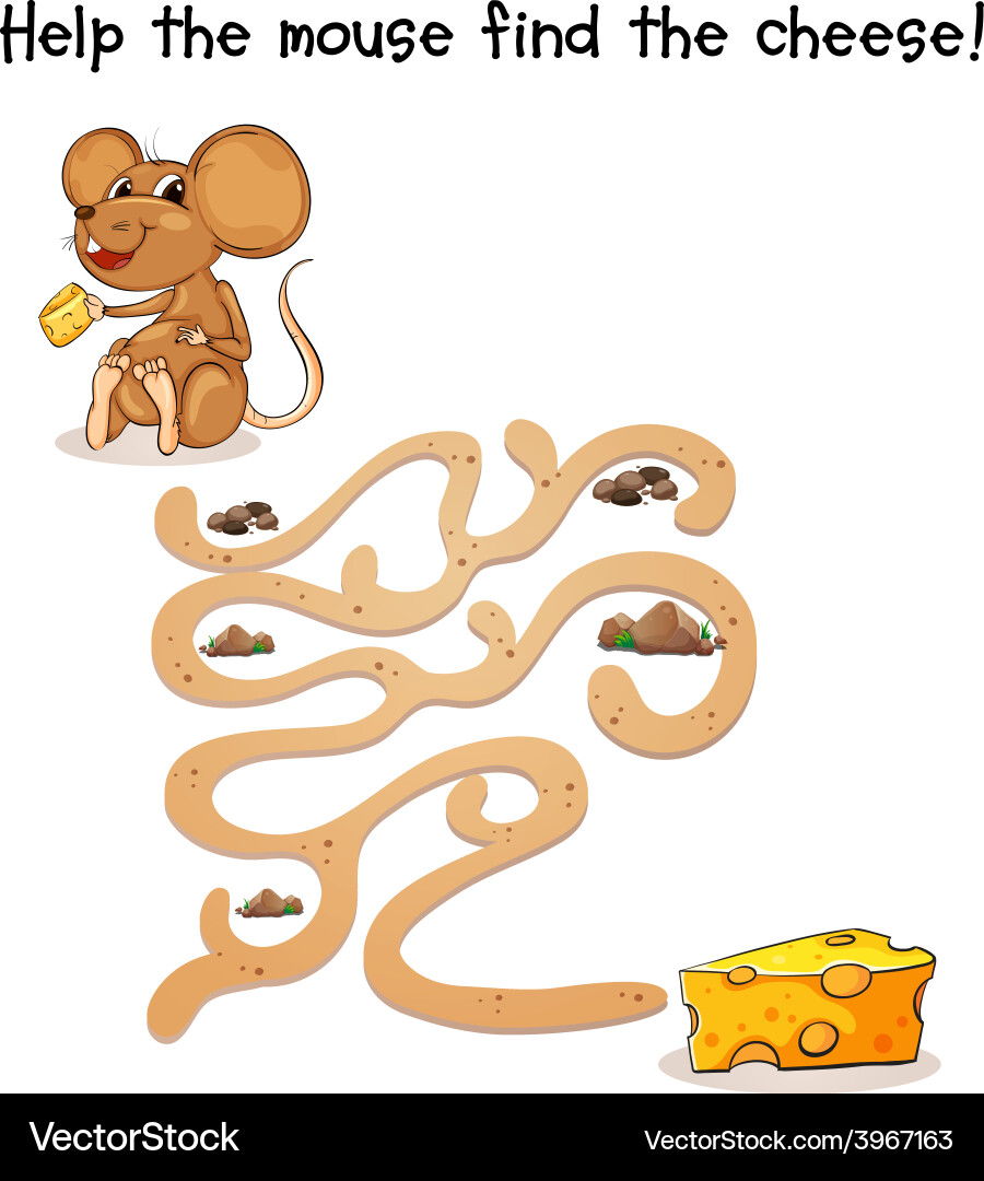 Maze game Royalty Free Vector Image - VectorStock