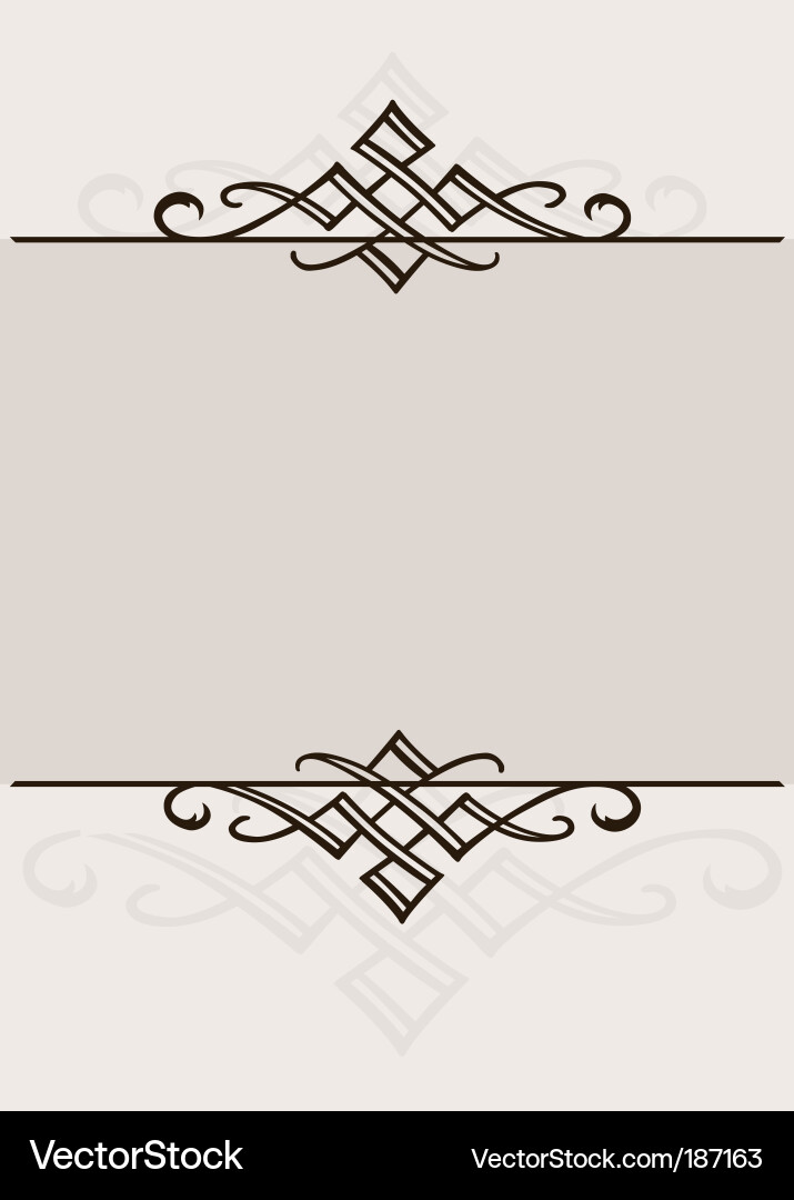 Ornament frame Royalty Free Vector Image - VectorStock