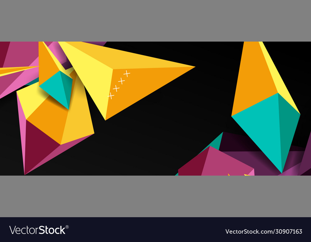 Trendy simple triangle abstract background Vector Image Trendy simple triangle abstract background