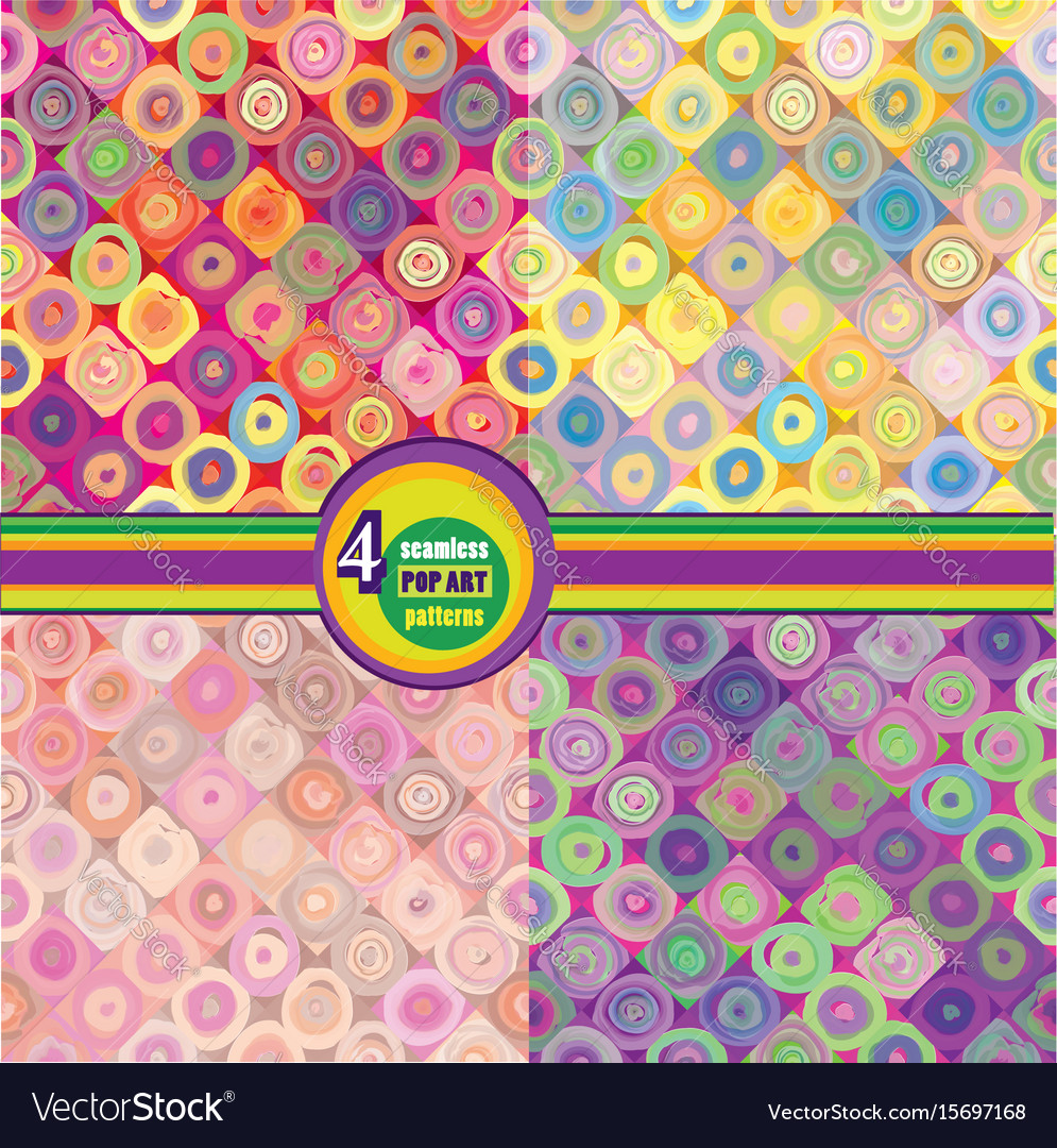 Abstract geometric seamless pattern bubble