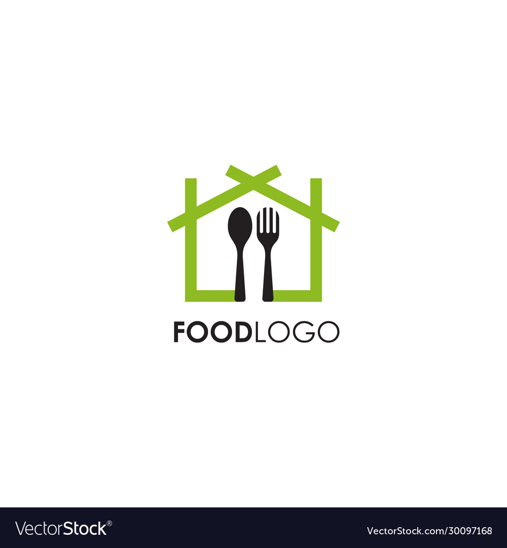 Food logo design template Royalty Free Vector Image