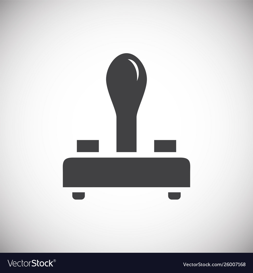 Joystick icon on background for graphic and web