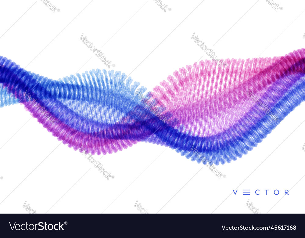 Molecular wave abstract background with dynamic vector image Molecular wave abstract background with dynamic