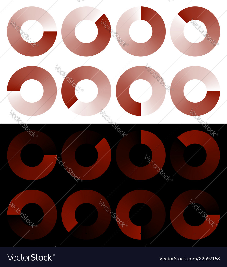 Preloaders progress phase indicators buffer vector image Preloaders progress phase indicators buffer